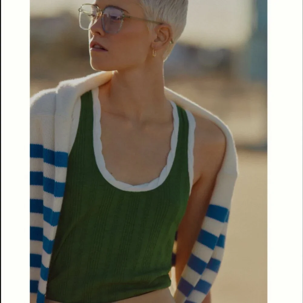 Brand New Pilcro Ribbed Racerback Tank - Picture 5 of 9